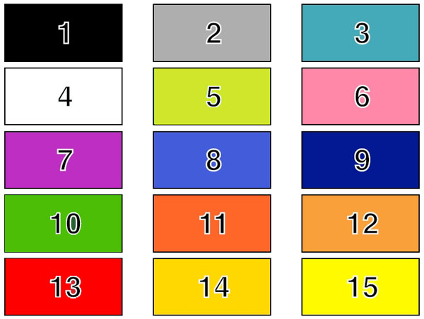 CGS Hawk covering color samples